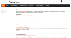 Desktop Screenshot of pescaralavoro.it